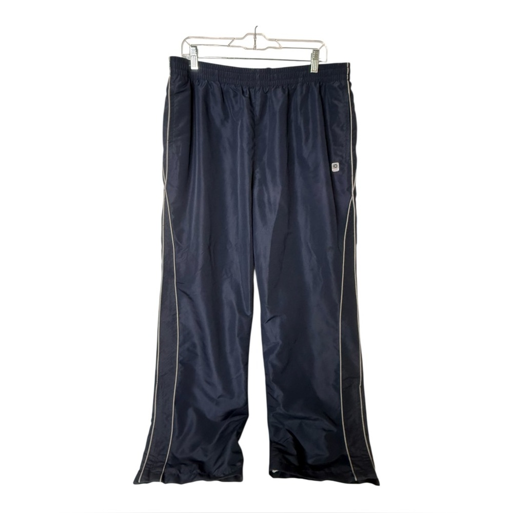 Old‎ Navy Blue Lined Men's Large Windbreaker Swishy Track Pants 1/4 Zip Leg